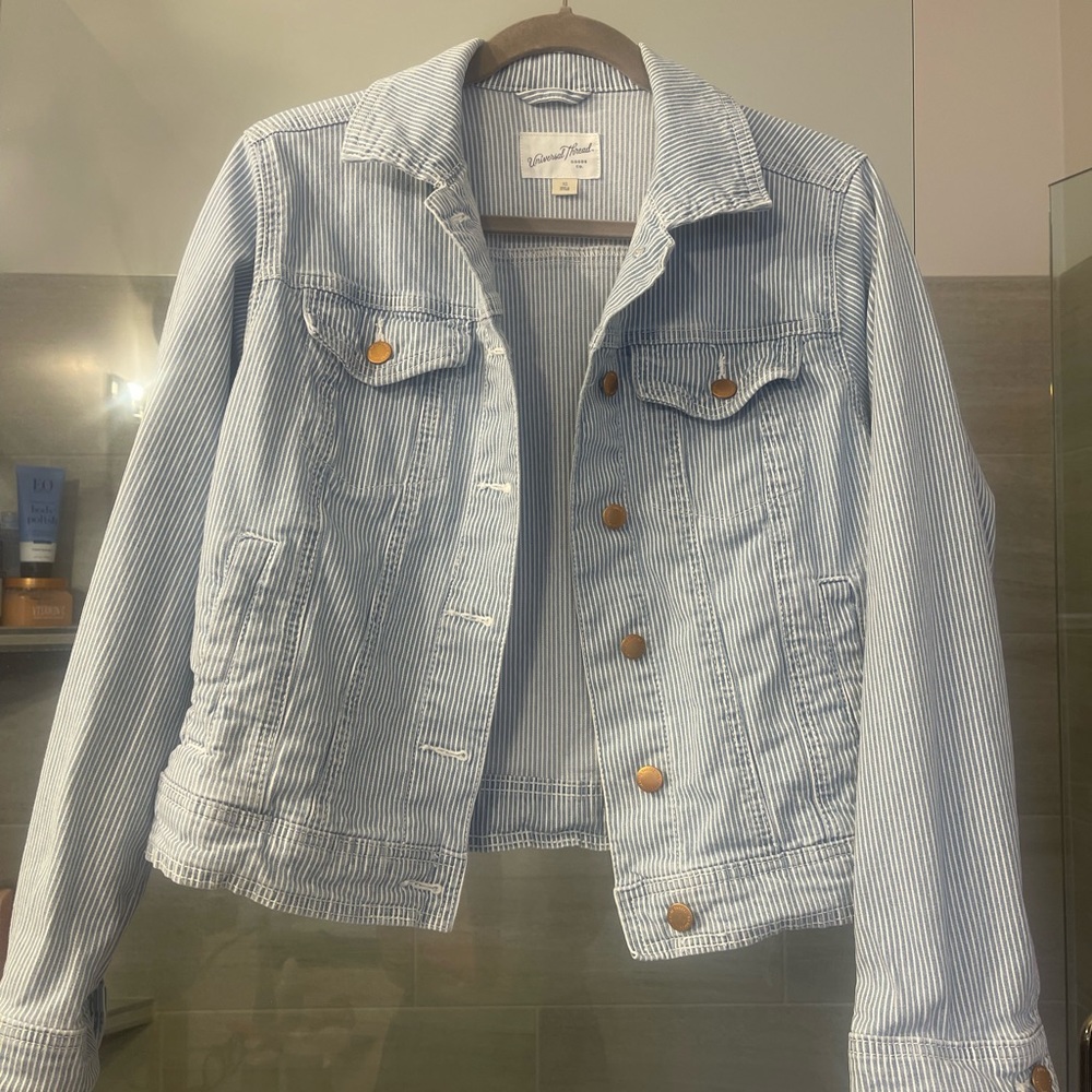 Universal threads target demon Jean jacket